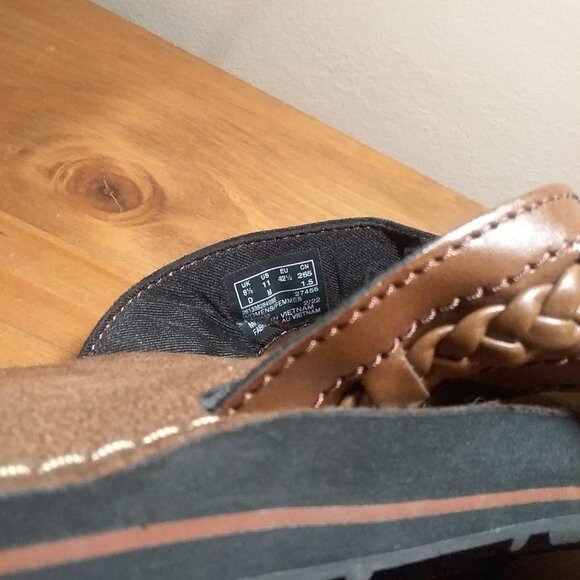 NWOT Clark's Collection Fenner Nerice Braided strap flip flop - Picture 5 of 5